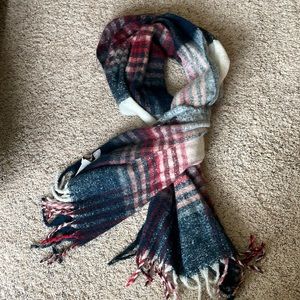 LOFT oversized plaid winter scarf